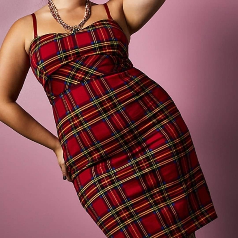 Betsey Johnson by Torrid tartan bodycon dress